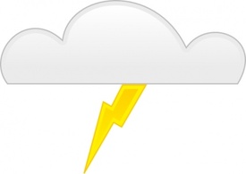 Cloud Map Symbol Card Cartoon Signs Symbols Lightning Weather Spite Thunder
