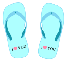 Thong light blue with 