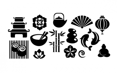 Japanese Icons Set