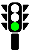 Traffic semaphore green light